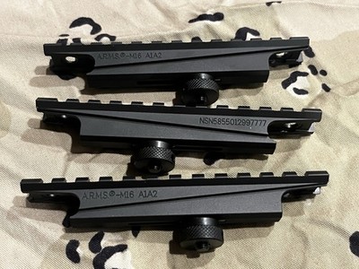 A.R.M.S. Extended Carry Handle Scope Mount A1A2 NSN 5855012997777 ARMS Gordon SF