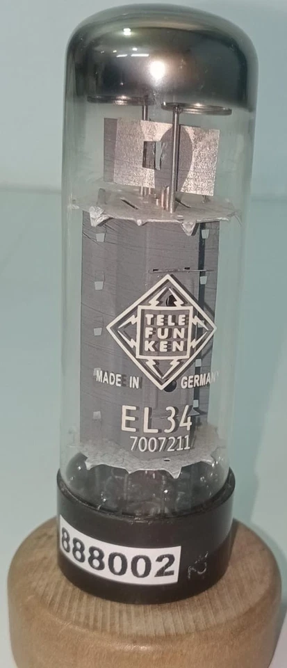 Telefunken EL34 Hecho en Alemania Amplitrex Probado Cantidad 1 Pc #888002A Foto 3 de 4