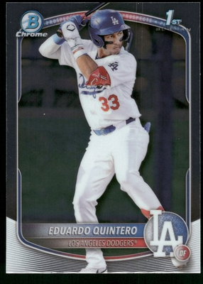 #ad 2025 Bowman #BCP 115 Eduardo Quintero Chrome Prospects $2.00