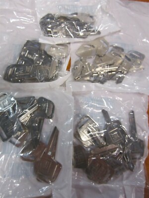 Lot Of 50 Ilco B67G Standard Brass GM Key Blanks, Keyway Edge Cut