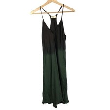 Stark X Brown & Green Ombre Midi Slip Dress S