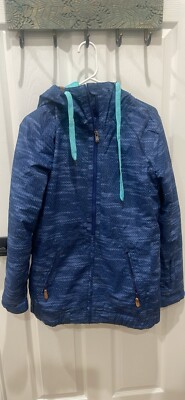 Roxy Snowboard Ski Winter Coat Jacket Insulated 10k Women s Medium Blue Hooded