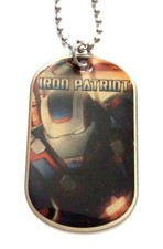 Marvel Iron Man 3 Dog Tag Chain Necklace Collector Iron Patriot Hero Movie 8