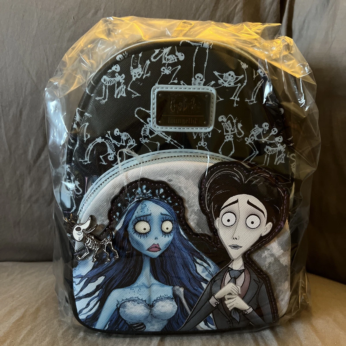 Loungefly SDCC 2022 Mini Backpack Corpse Bride Emily & Victor Glow GITD