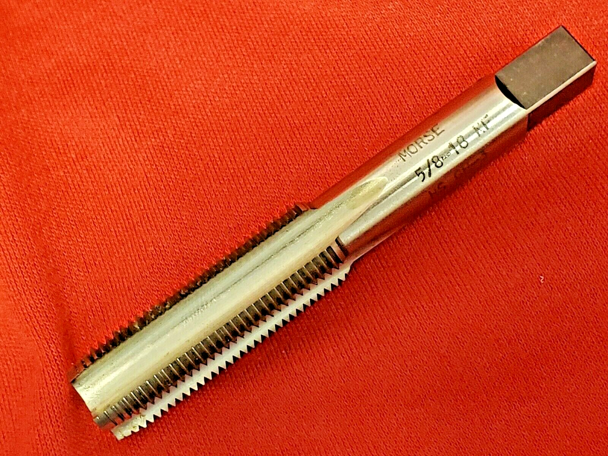 5/8-18 NF Plug Hand Tap HSS 4FL GH3 MORSE 5/8-18NF GH3 HSS USA