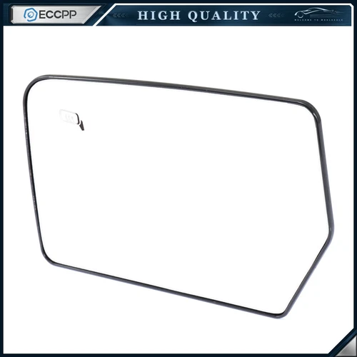 Chrome Flat Mirror Glass w/Backing Plate Driver Side for 07-11 Ford Expedition