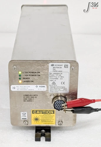 36501 KEYSIGHT LASER HEAD, HeNe, 137uW 5.7MHz, ASML 4022.488.01539 5517DC30