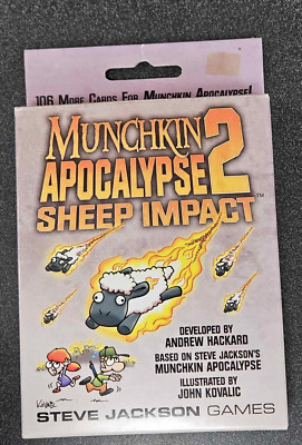 Munchkin 2 Apocalypse Sheep impact Steve Jackson Games - Free Shipping!