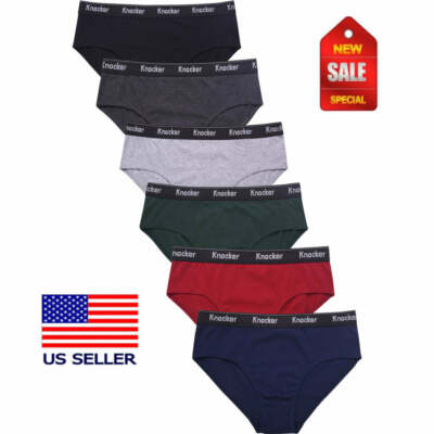 Men's ULTRA Cotton Knocker Bikini Brief Underwear - Assorted Colors (3-6 Pack) 
