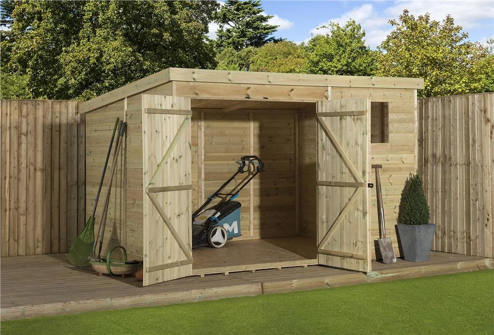 Empire 4500 Pent Garden Shed 4500 SHIPLAP10X6 12X6 14X6 PRESSURE TREATED T&G - Image 4 of 4