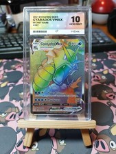Pokémon TCG Gyarados VMAX Evolving Skies 207/203 Holo Secret Rare ACE 10