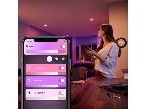 Philips Hue White and Color Ambiance 2-Pack A19 LED Smart Bulb - Picture 4 of 5