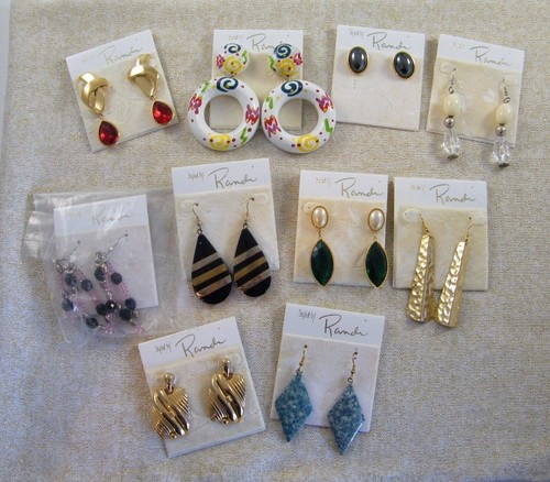 (10) NUOVE COPPIE ~ IN STILE RANDI ~ ORECCHINI TRAFORATI - Foto 1 di 4