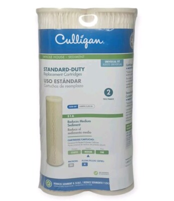 2 Pack Replacement Culligan Cartridge Standard Duty Filter S1A