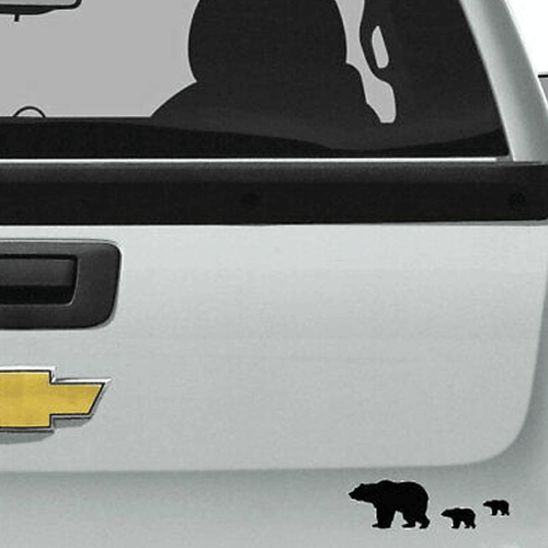Bear Family Vinyl Decal Sticker For Macbook Laptop Car Auto SUV Window Truck - Picture 6 of 7