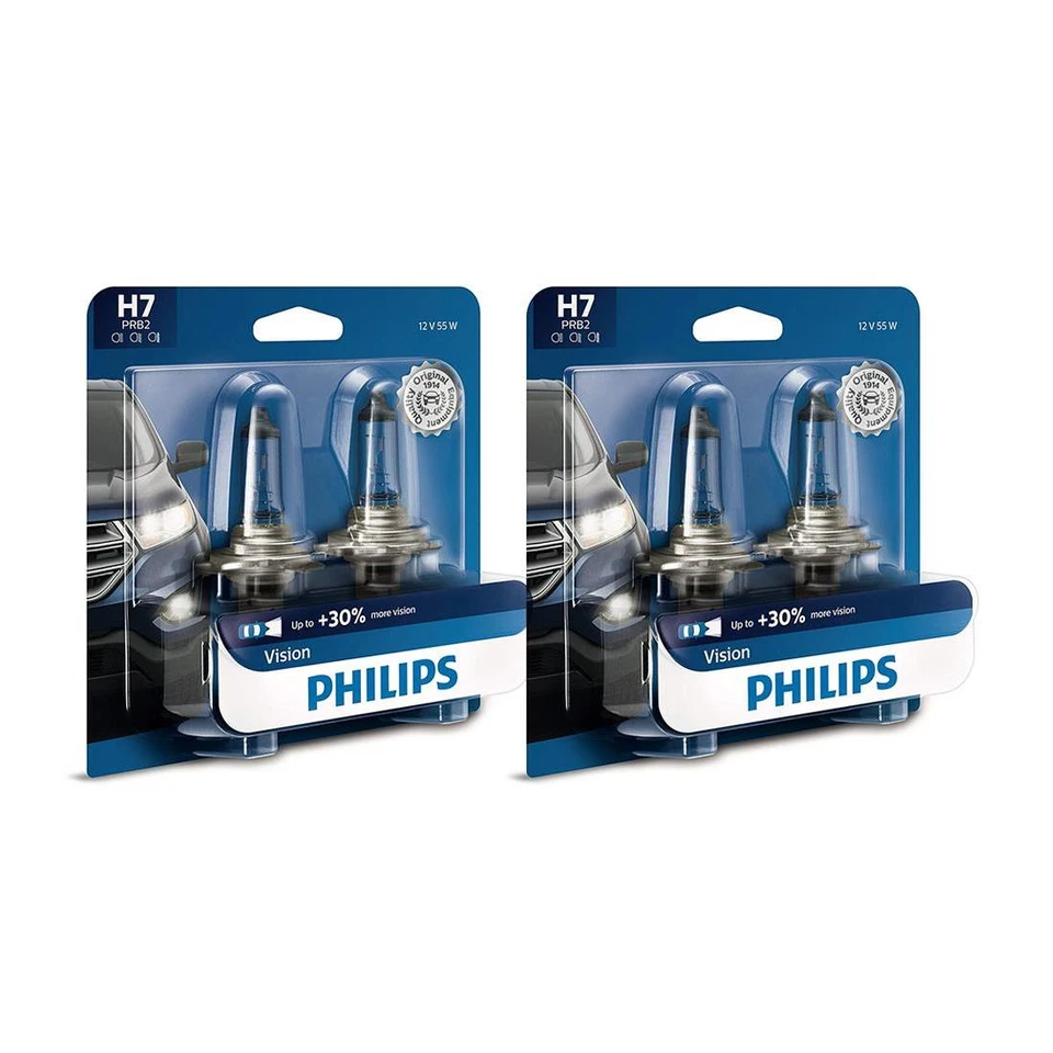 4PCS H7 PX26d Philips Halogen Headlight Light Bulb Hi/lo Beam For Audi allroad - Image 2 of 4