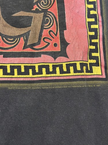 Vintage 1990s Quest For Camelot Promo Tee Giant Tag Size Large RARE - Picture 4 of 8