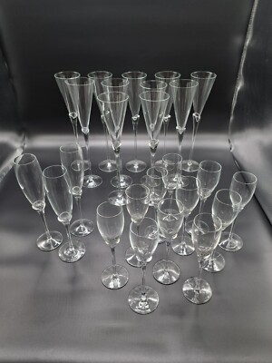 25x Lilienthal Langstiel-Gläser ''Cala'' mundgeblasen, Sekt-, Likör-, Sherrygläser