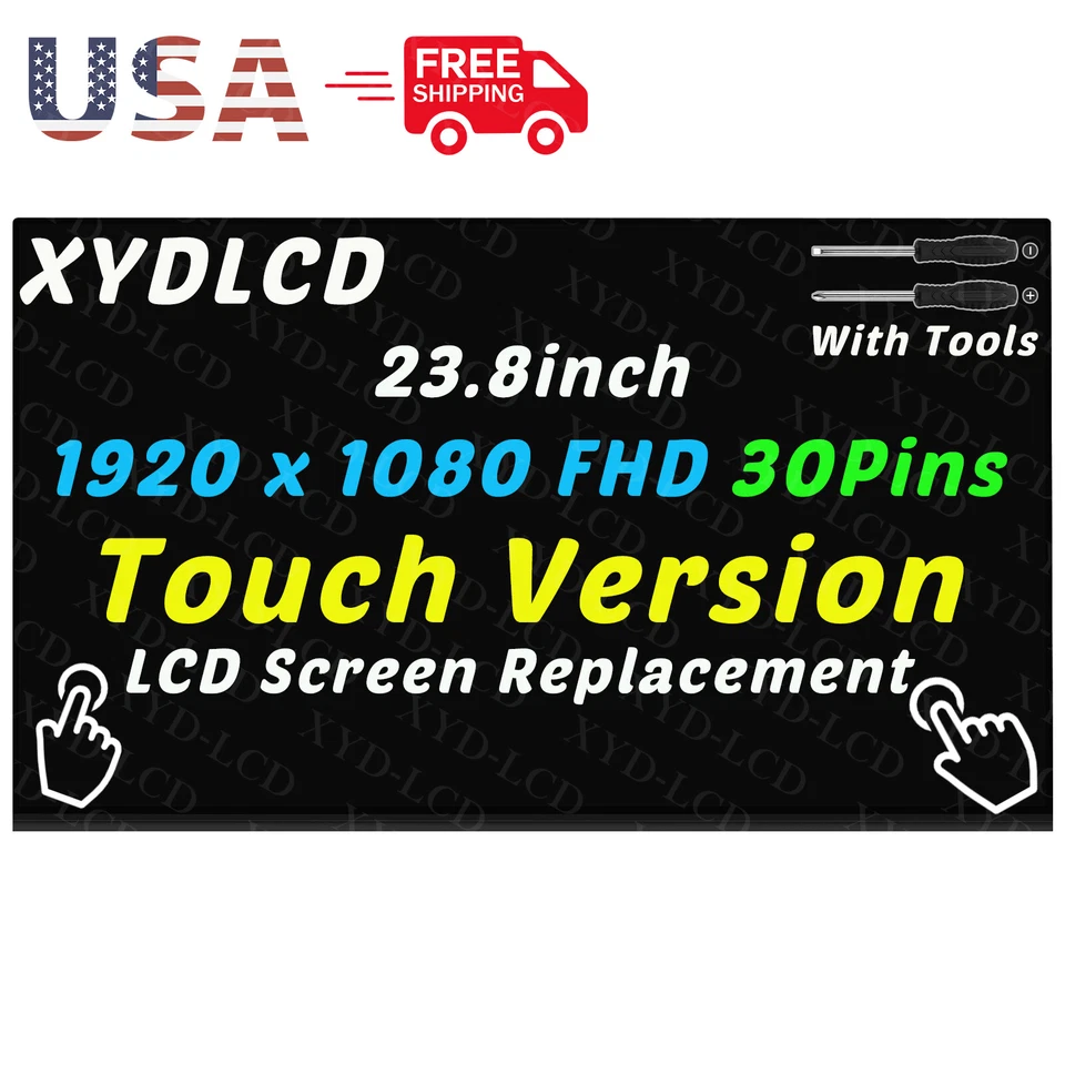 XYDLCD 23.8in 5D10W33961 for Lenovo Ideacentre AIO 3-24ITL6 F0G000FWUS LCD Touch Screen