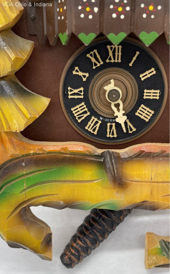 Vintage German Cuckoo Clock Parts Or Repair Missing Damaged Pieces eBay