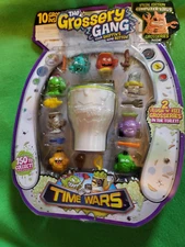 NEW! MIB Grossery Gang Time Wars Flush ‘N’ Fizz set! 10 Grosseries Inside!