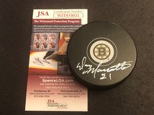 JSA DON MARCOTTE AUTOGRAPHED PUCK AUTO SIGNED BOSTON BRUINS Free Puck Holder 021