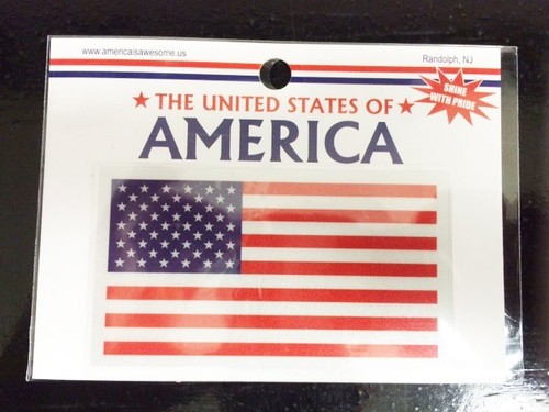 2"x4" Reflective American Flag Decals Car Bumper Stickers Vinyl USA 3M - Picture 1 of 10