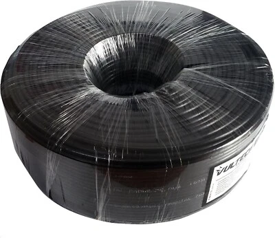 Cavo coassiale Rame 200 mt RG59 Mini coax Nero Vultech Security Diametro 4mm