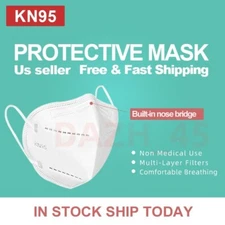 100 PCS KN95 Disposable Face Mask Face Mouth Cover Adult Size