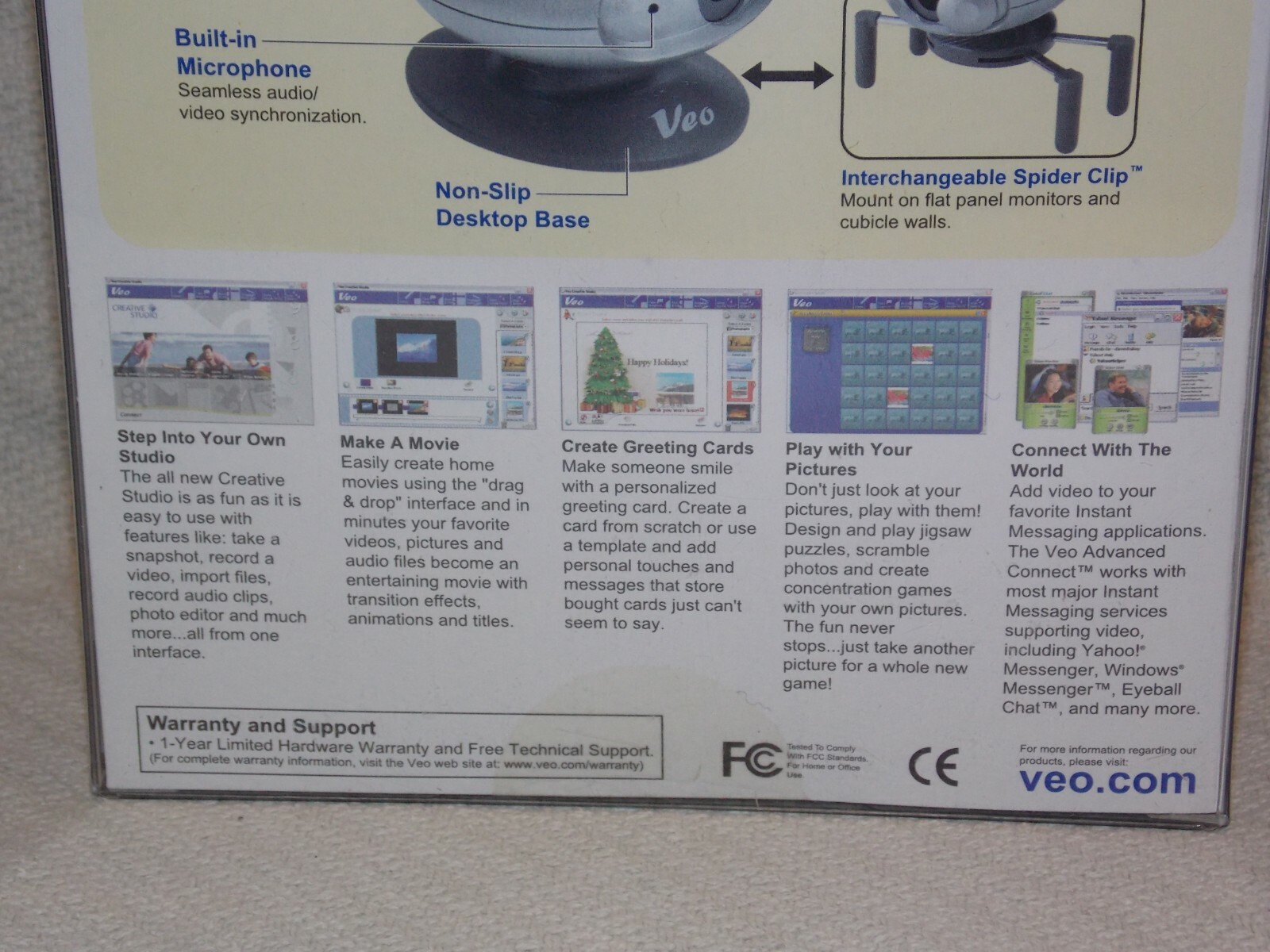 Veo Advanced Connect Web Cam w/Door USB PC Camera Free Standing ...