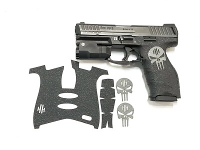  HANDLEITGRIPS Textured Rubber Gun Grips WITH SKULLS  for Heckler and Koch VP9