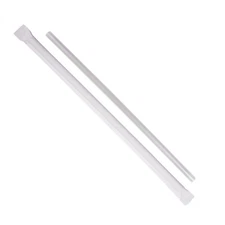 Karat 7.75'' Jumbo Straws (5mm) Paper Wrapped - Clear - 2,000 ct, C9093