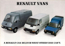 Renault Van Range 1990-1991 UK Market Sales Brochure Extra, Trafic & Master