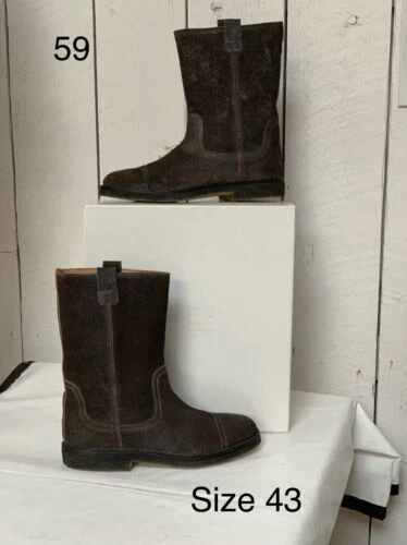 Parte superior de cuero Maison Martin Margiela Botas Marrón para Hombres
