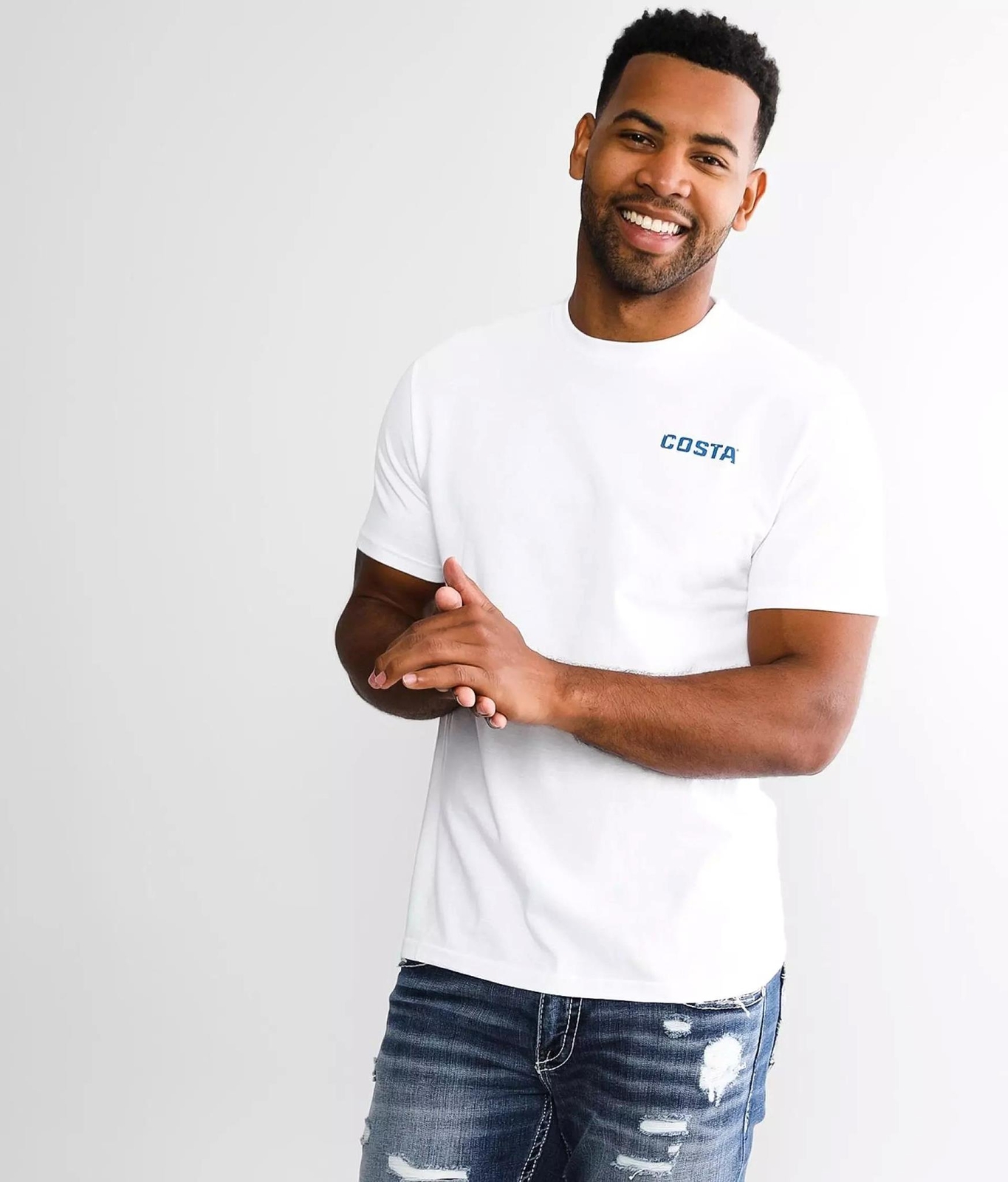 FQA400605-100 МУЖСКАЯ ФУТБОЛКА С КОРОТКИМ РУКАВОМ ПОД ФЛАГ КОСТА-РИКИ 3990₽