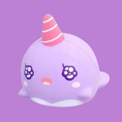 Bloom BLOOM Squeeze, Millie the Whale, Roxy, Urukkyun, lila, Traubenduft.
