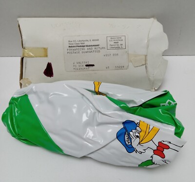 Vintage 1980s VLASIC PICKLES Stork Beach Ball Promotional Item New 18in D