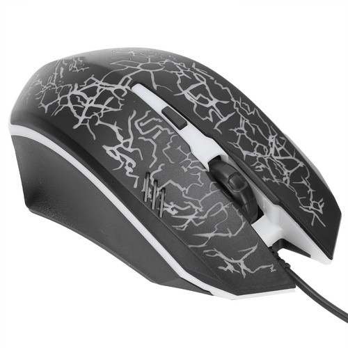 Wired Mouse Black USB Port Gaming Office Business Luminous Optical Computer Fit - Picture 6 of 22