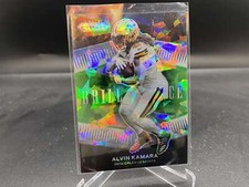 Alvin Kamara 2021 Prizm Brilliance Green Ice B-9 Saints
