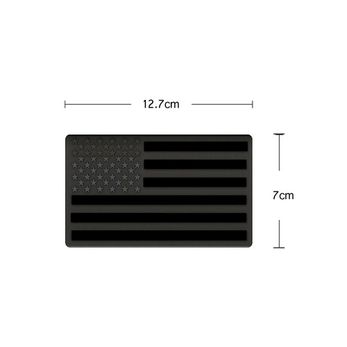 2x Black USA American Flag Metal Sticker Car Truck Decal Body Emblem Accessories - Bild 17 von 17