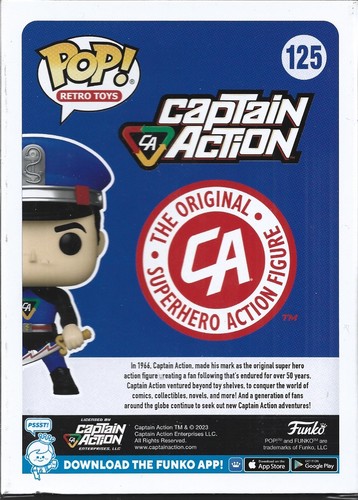 Funko Pop! - Captain Action - #125 - Vinyl Figure - NEW - BOXED - UK FREEPOST - Picture 2 of 3