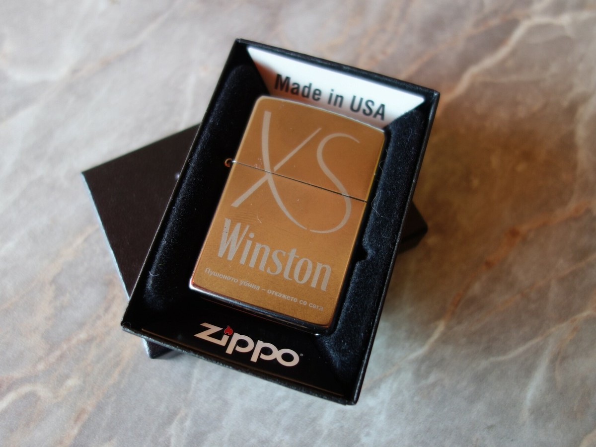 VERY RARE 2017 ZIPPO LIGHTER LIMITED EDITION CIGARETTE WINSTON XS IN EUROPE  ONLY