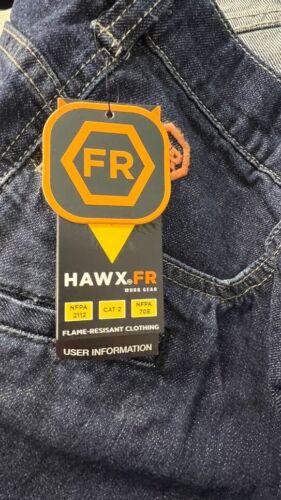 HAWX FR DENIM STRAIGHT WORK JEANS Cat 2 NFPA 2112 FRF19P1 - Picture 3 of 4