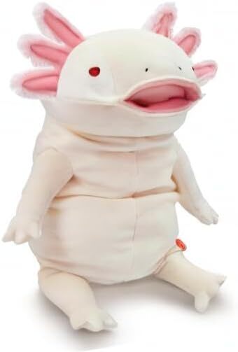 【⑥】　ぬいぐるみ Shinada Global Mochiupa Axolotl Plush Toy White L 30cm Mochi Soft