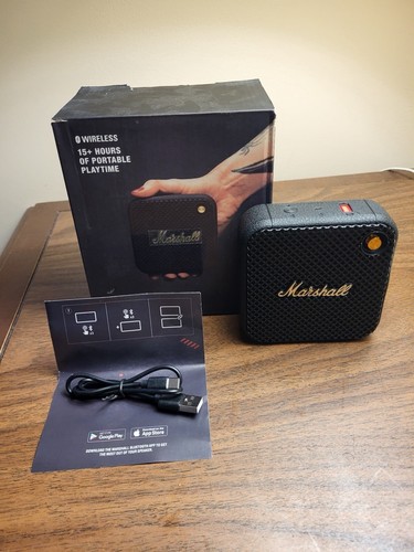 MH - Willen BT Portable Speaker - Black & Brass - Afbeelding 2 van 5