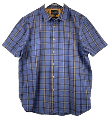 SEAN JOHN Button Shirt Men's Sz Extra Extra Large Plaid Legacy Casual Urbancore