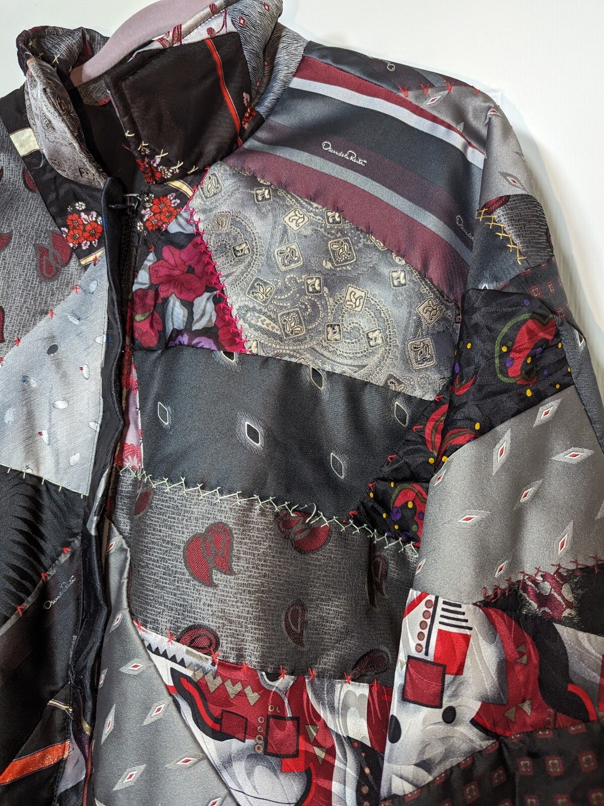 Vintage Reworked OSCAR De La RENTA Patchwork Coat… - image 8