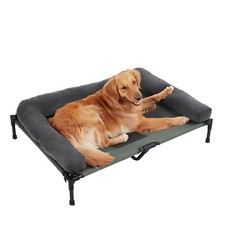 Orthopedic Elevated Dog Bed with Raised Side Camping Cot Pet Bed Off The Floor