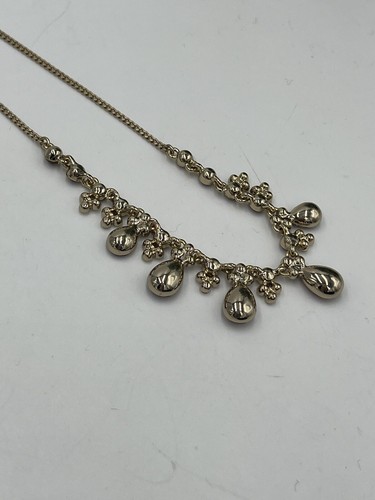Givenchy Gold Tone Red and Clear Crystal Teardrop Necklace New - Picture 10 of 12