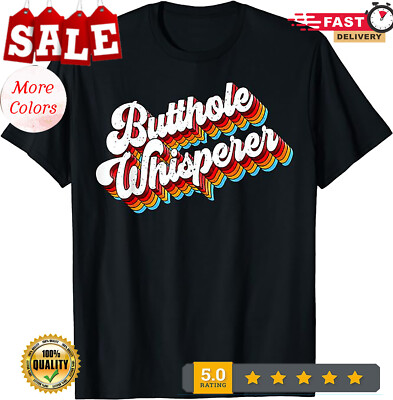 2025/Whisperer Funny Sarcastic Joke Retro Adult Humor Unisex T-Shirt.